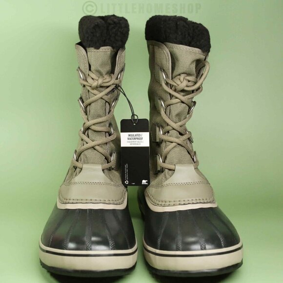 NWT! Sorel Men's 1964 PAC Nylon Waterproof Boot, Sage, Dark Moss Green, Size 11 - Picture 4 of 7